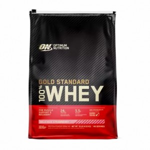 Optimum Nutrition GOLD STANDARD 100% WHEY™ Delicious Strawberry 10 lb (146 Servings) Österreich | NY8459163