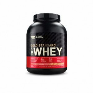 Optimum Nutrition GOLD STANDARD 100% WHEY™ Strawberry Banana 5 lb (75 Servings) Österreich | SJ2689301