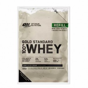 Optimum Nutrition GOLD STANDARD 100% WHEY™ Recyclable Refill Bag Vanilla Ice Cream 2 lb (29 Servings) Österreich | XZ6904317