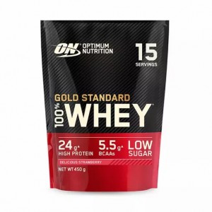 Optimum Nutrition Gold Standard 100% Whey Protein Powder Delicious Strawberry 450 grams (15 Servings) Österreich | DA0756283