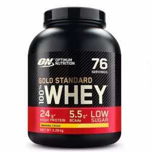 Optimum Nutrition Gold Standard 100% Whey Protein Powder Banana Cream 2.28 kg (76 Servings) Österreich | FH5304729