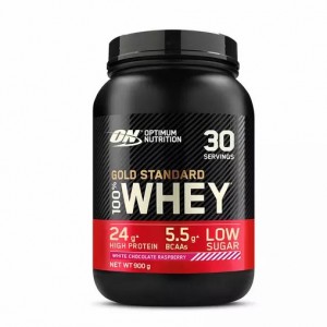 Optimum Nutrition Gold Standard 100% Whey Protein Powder White Chocolate Raspberry 900 grams (30 Servings) Österreich | QM3486075