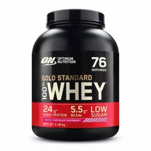Optimum Nutrition Gold Standard 100% Whey Protein Powder White Chocolate Raspberry 2.28 kg (76 Servings) Österreich | DZ1946873