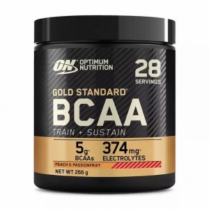 Optimum Nutrition Gold Standard BCAA Train + Sustain Peach & Passion Fruit 266 grams (28 Servings) Österreich | YW1408327
