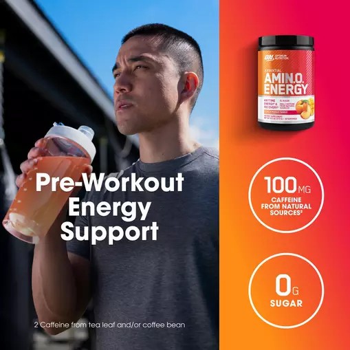 Optimum Nutrition ESSENTIAL AMIN.O. ENERGY® *new* Peach Mango Tango - Notify Me 0.6 lb - Notify me Österreich | TN2469150