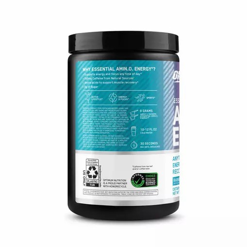 Optimum Nutrition ESSENTIAL AMIN.O. ENERGY® *new* Rainbow Sherbet - Notify Me 0.6 lb - Notify me Österreich | TA2806147