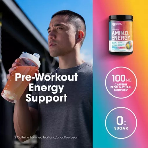 Optimum Nutrition ESSENTIAL AMIN.O. ENERGY® *new* Rainbow Sherbet - Notify Me 0.6 lb - Notify me Österreich | TA2806147