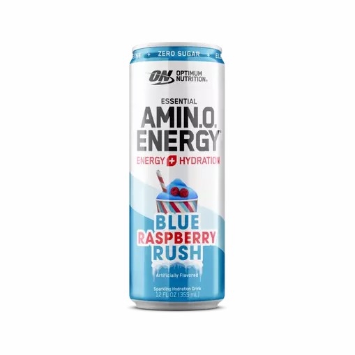 Optimum Nutrition ESSENTIAL AMIN.O. ENERGY+ Electrolytes Sparkling *new* Blue Raspberry Rush 355ml * 12 Cans (12 Servings) Österreich | BW6987514