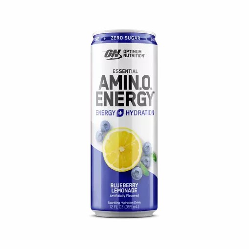 Optimum Nutrition ESSENTIAL AMIN.O. ENERGY+ Electrolytes Sparkling Blueberry Lemonade 355ml * 12 Cans (12 Servings) Österreich | UE6732950