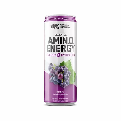 Optimum Nutrition ESSENTIAL AMIN.O. ENERGY+ Electrolytes Sparkling Grape 355ml * 12 Cans (12 Servings) Österreich | NZ2870134