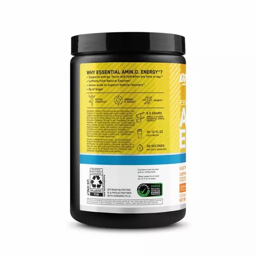 Optimum Nutrition Essential AMIN.O. ENERGY + Electrolytes *new* Sun-kissed Citrus 0.63 lb (30 Servings) Österreich | VJ1479283