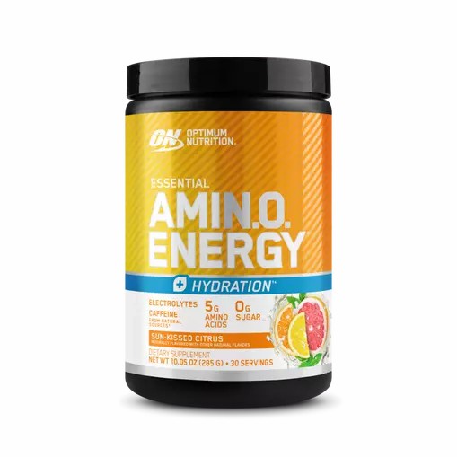 Optimum Nutrition Essential AMIN.O. ENERGY + Electrolytes *new* Sun-kissed Citrus 0.63 lb (30 Servings) Österreich | VJ1479283