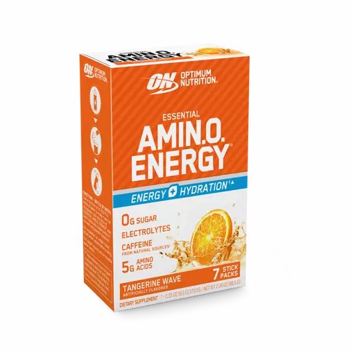 Optimum Nutrition Essential AMIN.O. ENERGY + Electrolytes Tangerine Wave 7 Stick Packs (7 Servings) Österreich | ZG0362917