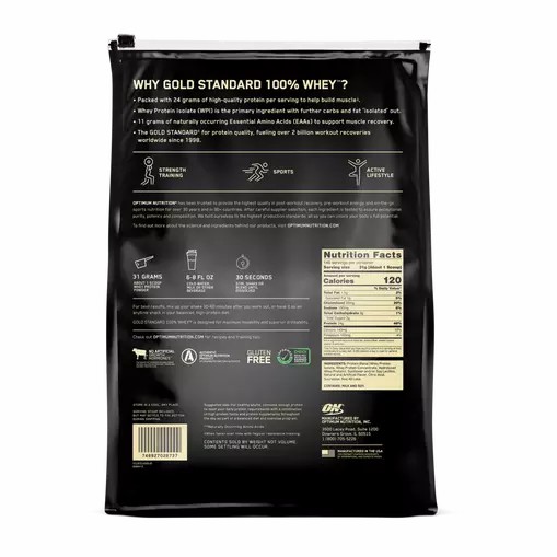 Optimum Nutrition GOLD STANDARD 100% WHEY™ Delicious Strawberry 10 lb (146 Servings) Österreich | NY8459163