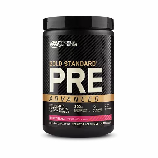 Optimum Nutrition GOLD STANDARD® Pre Advanced Berry Blast 0.88 lb (20 Servings) Österreich | BA7623519
