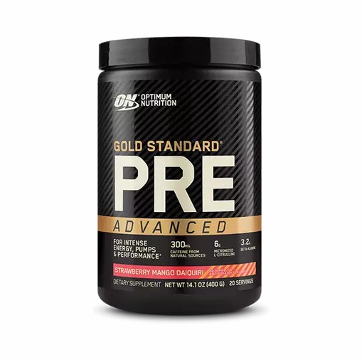 Optimum Nutrition GOLD STANDARD® Pre Advanced Strawberry Mango Daiquiri 0.88 lb (20 Servings) Österreich | MJ9153074