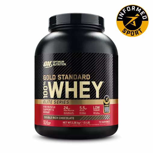 Optimum Nutrition Gold Standard 100% Whey - Elite Series Double Rich Chocolate 2.27 kg (74) Österreich | VH8120493