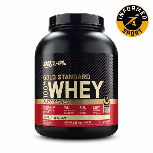 Optimum Nutrition Gold Standard 100% Whey - Elite Series Vanilla Ice Cream 2.27 kg (77) Österreich | WP5123067