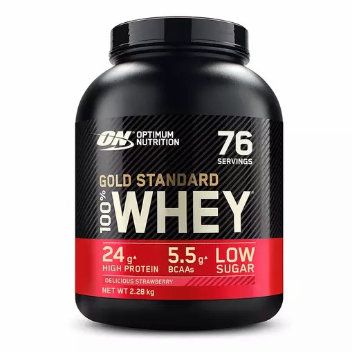 Optimum Nutrition Gold Standard 100% Whey Protein Powder Delicious Strawberry 2.28 kg (76 Servings) Österreich | QY2705341