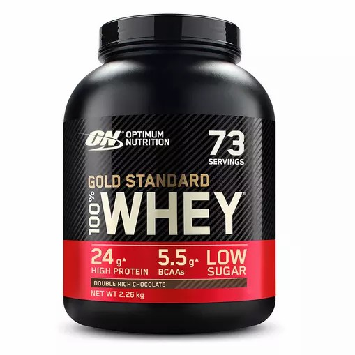 Optimum Nutrition Gold Standard 100% Whey Protein Powder Double Rich Chocolate 2.26 kg (76 Servings) Österreich | QV7023496