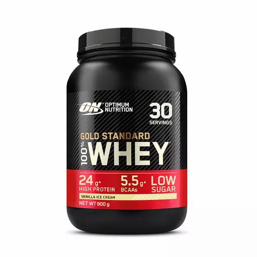 Optimum Nutrition Gold Standard 100% Whey Protein Powder Vanilla Ice Cream 900 grams (30 Servings) Österreich | TB6073954