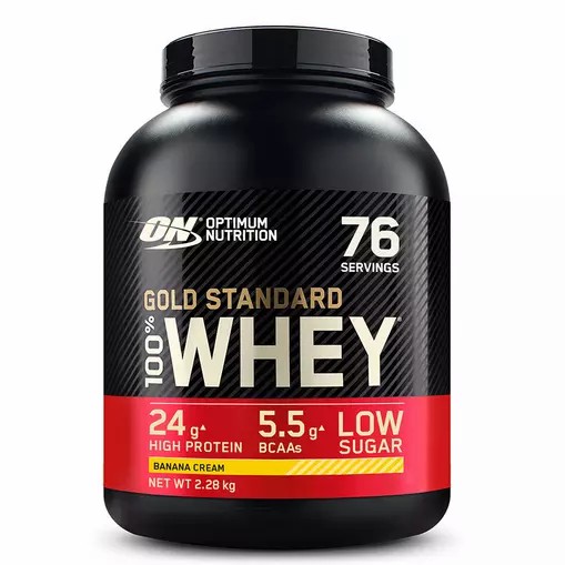 Optimum Nutrition Gold Standard 100% Whey Protein Powder Banana Cream 2.28 kg (76 Servings) Österreich | FH5304729