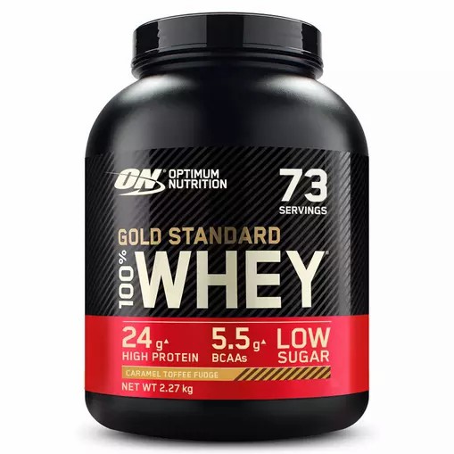 Optimum Nutrition Gold Standard 100% Whey Protein Powder Caramel Toffee Fudge 2.27 kg (73 Servings) Österreich | AD7921305
