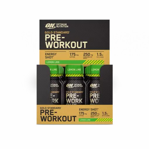Optimum Nutrition Gold Standard Pre-Workout Shot Lemon Lime 720 ml (12 pieces) Österreich | DN6102738