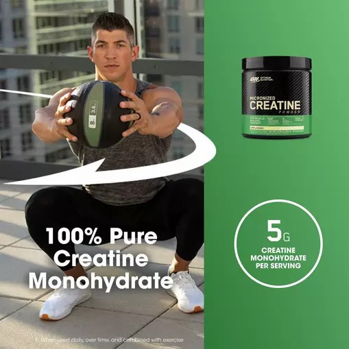 Optimum Nutrition Micronized Creatine Powder Unflavored 0.66 lb (60 Servings) Österreich | GN4278069