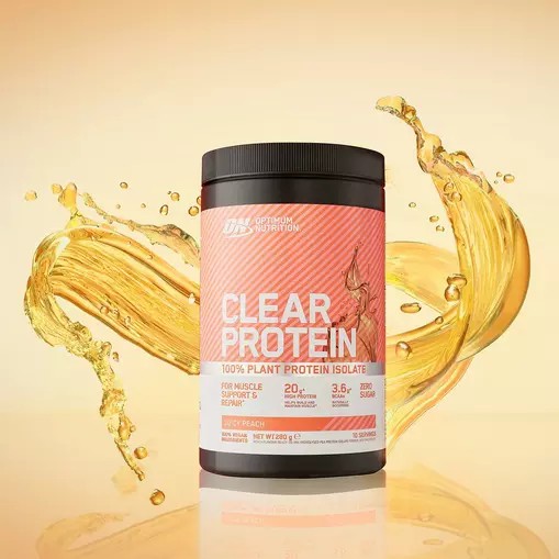 Optimum Nutrition ON Clear Protein 100% Plant Protein Isolate Juicy Peach 280 grams (10 Servings) Österreich | NO1749860