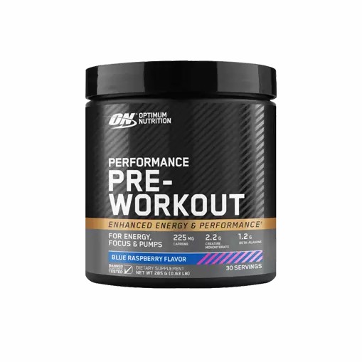Optimum Nutrition Performance Pre-Workout Blue Raspberry 285g Österreich | RP0758913