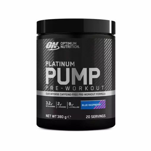 Optimum Nutrition Platinum Pump Pre-workout Blue Raspberry 380 grams (20 Servings) Österreich | IY1906854