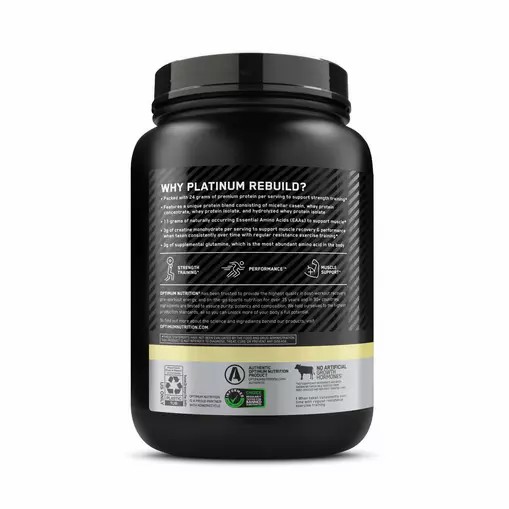 Optimum Nutrition Platinum Rebuild Vanilla Buttercream 1.63 lb (20 Servings) Österreich | FV4078236