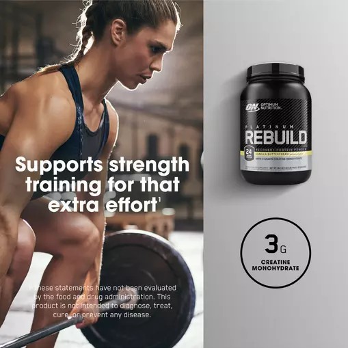 Optimum Nutrition Platinum Rebuild Vanilla Buttercream 1.63 lb (20 Servings) Österreich | FV4078236