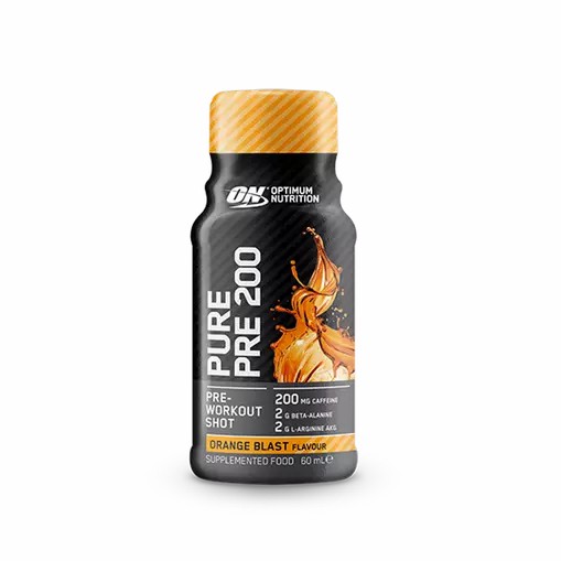 Optimum Nutrition Pure Pre 200 Pre-Workout Shot Orange 60ml (12 shots) Österreich | LT7689534