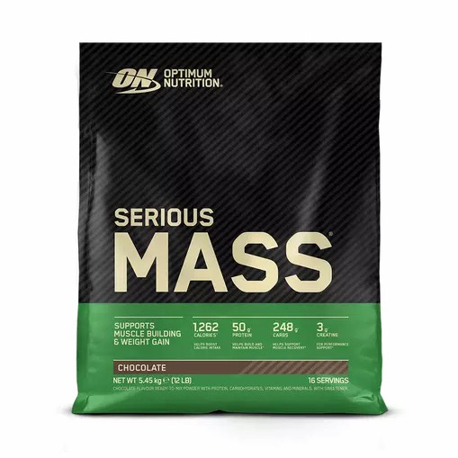 Optimum Nutrition Serious Mass Gainer Chocolate 5.45 kg (16 Servings) Österreich | XW5043827