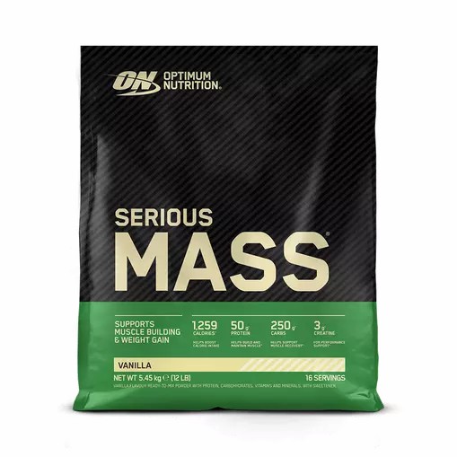 Optimum Nutrition Serious Mass Gainer Vanilla 5.45 kg (16 Servings) Österreich | OH3849120
