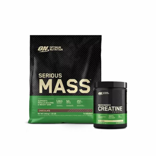 Optimum Nutrition Serious Mass & Creatine Stack Chocolate Österreich | UB2068197